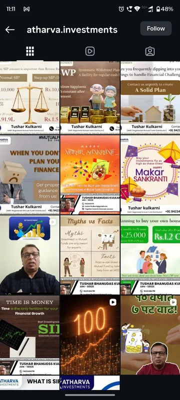 Atharva Investments Instagram feed managed by Social Vishwa