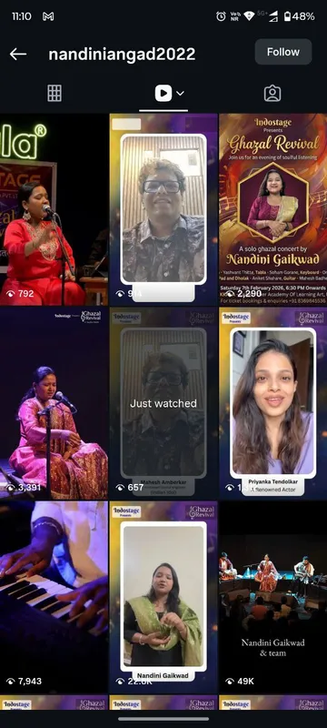 Nandini Gaikwad Instagram feed managed by Social Vishwa